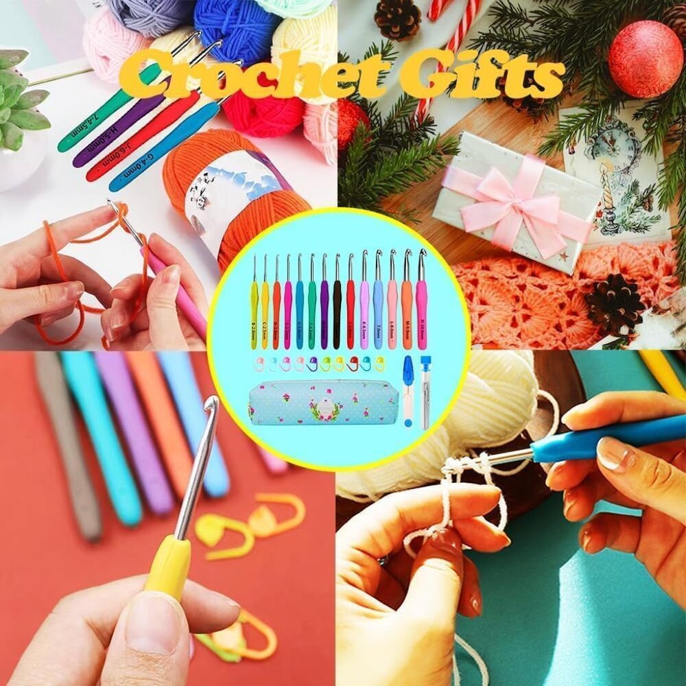 New Crochet Hooks,14 Size Crochet Set 2mm(B)-10mm(N), Ergonomic Crochet Hooks Se - Picture 4 of 6